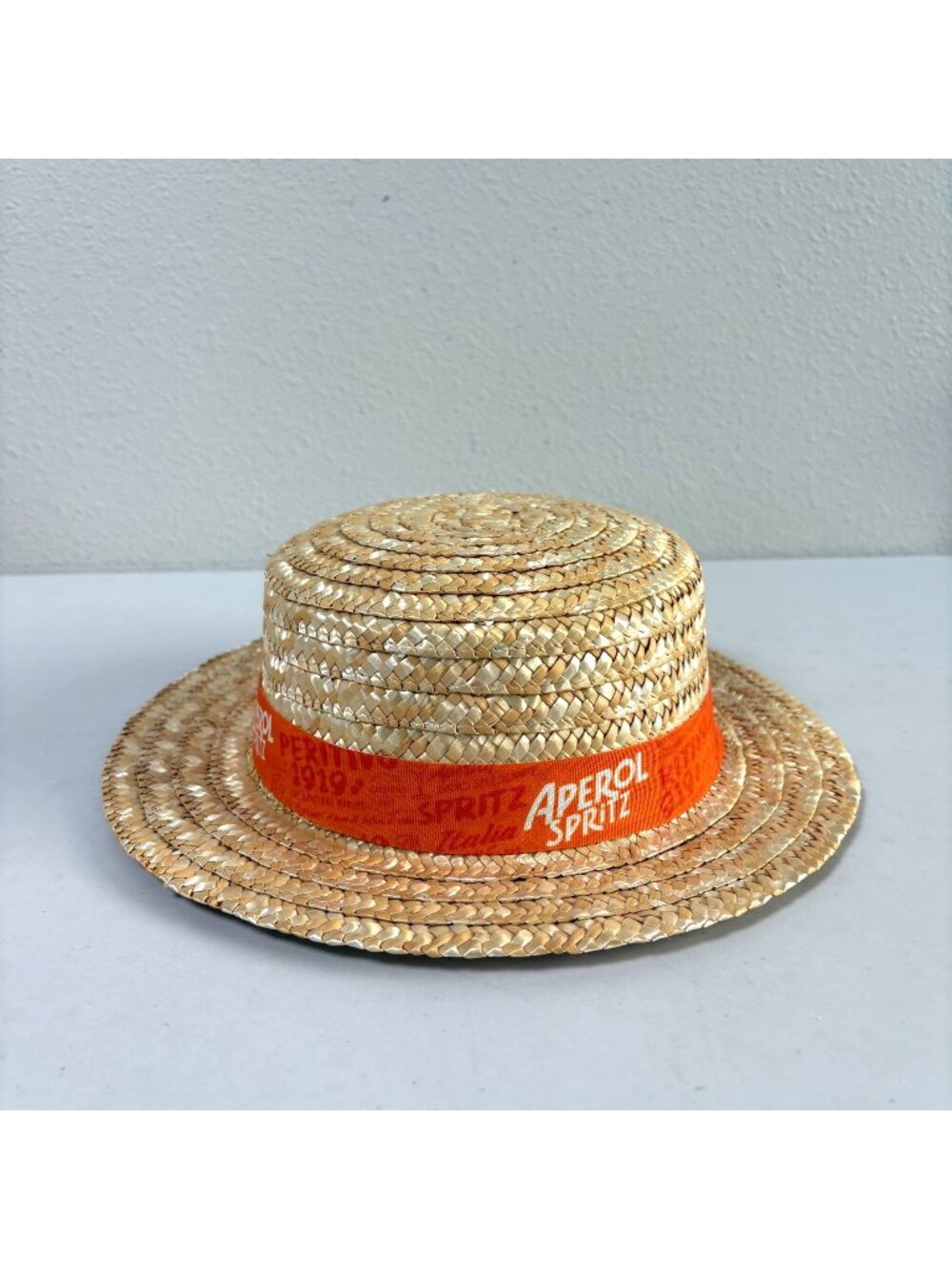 Aperol Spritz Boating Straw Hat Orange Band Cocktail Drink Beach Summer Travel